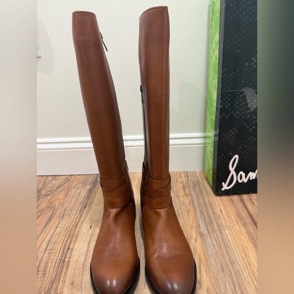 Sam Edelman Riding Boots, Marlon Cognac Lea - Picture 3 of 9